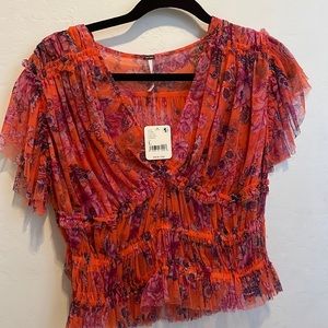 Free People mesh blouse